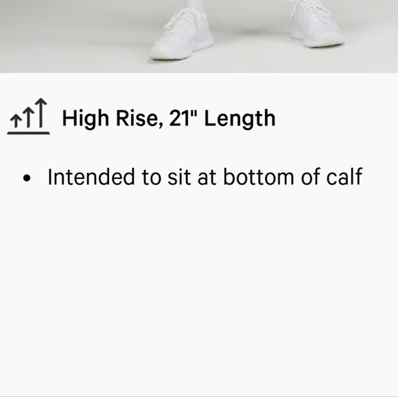 Lululemon Swift Speed HR 21" Crop Women’s Size 20 - Picture 6 of 7